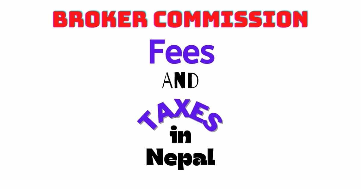 Share Broker Commission and Other Fees in Share Transactions in Nepal