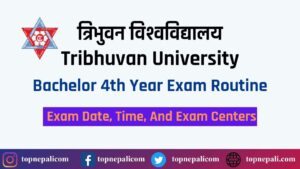 Bachelor 4th Year Exam Routine