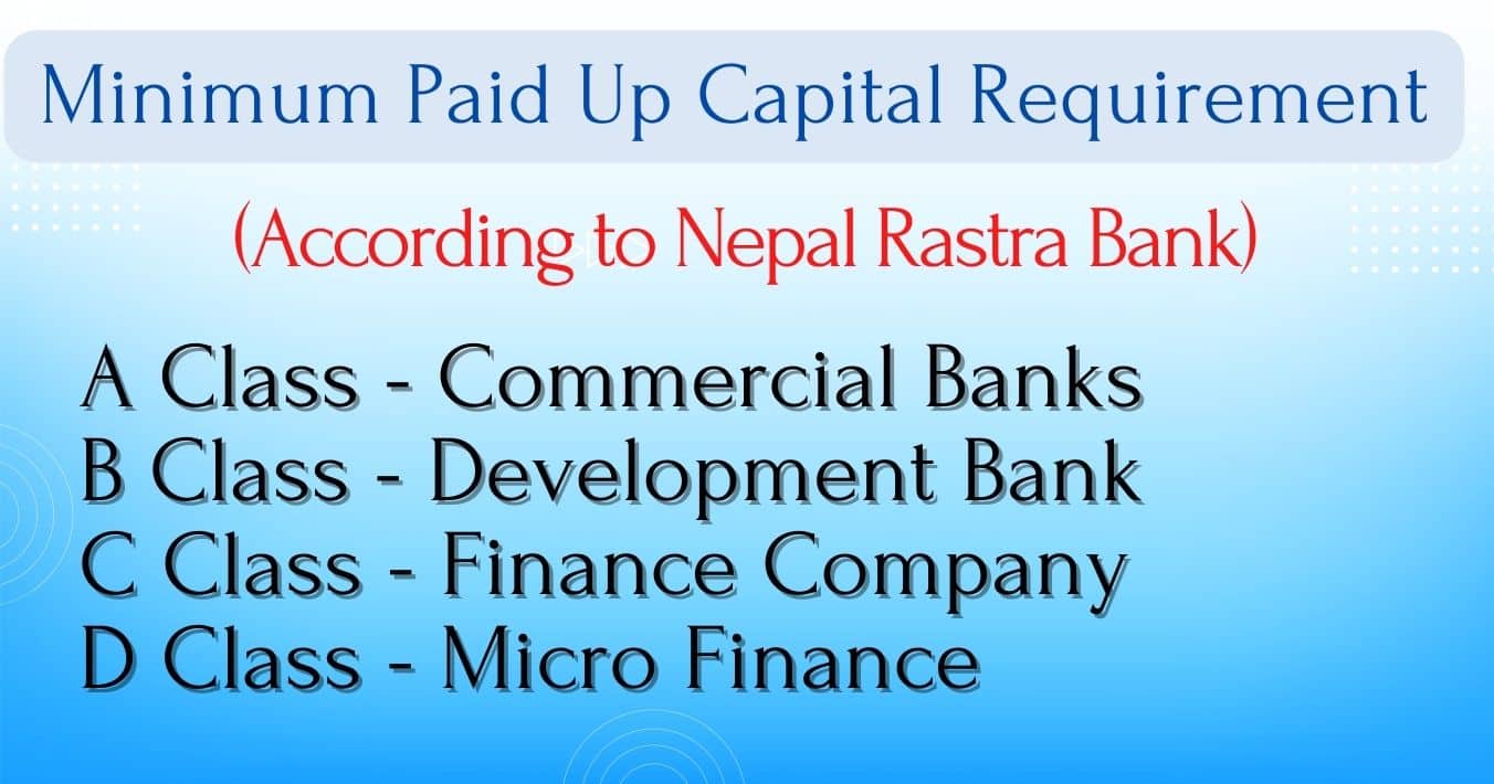 Minimum Capital Required for Banks and Financial Institutions in Nepal