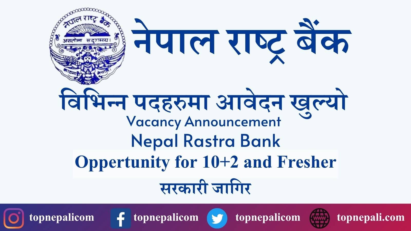 Nepal Rastra Bank Vacancy 2079