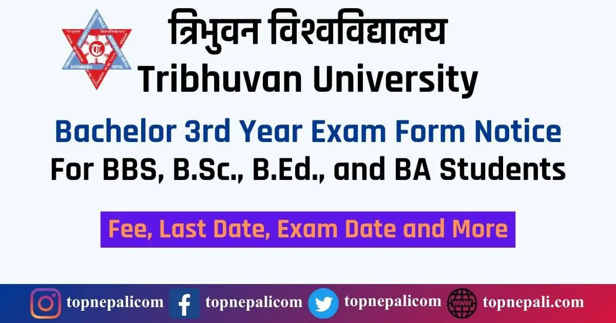 Bachelor 3rd Year Exam Form Submission Date